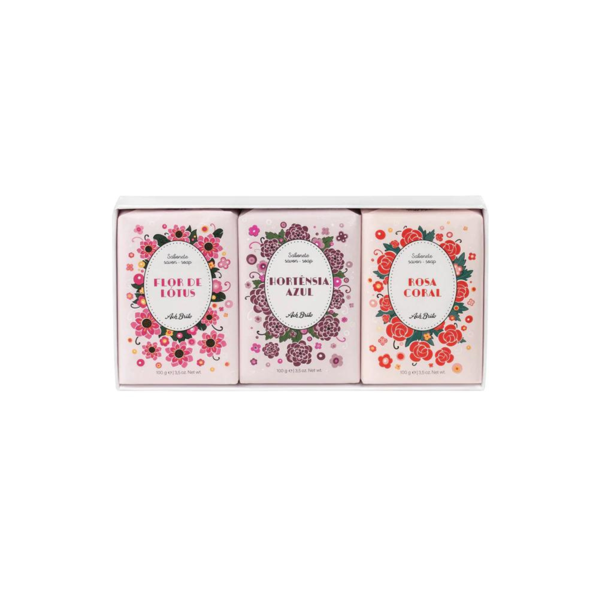 Ach Brito Flowers Soap Box Set (3 x 100 g) #10085145 photo