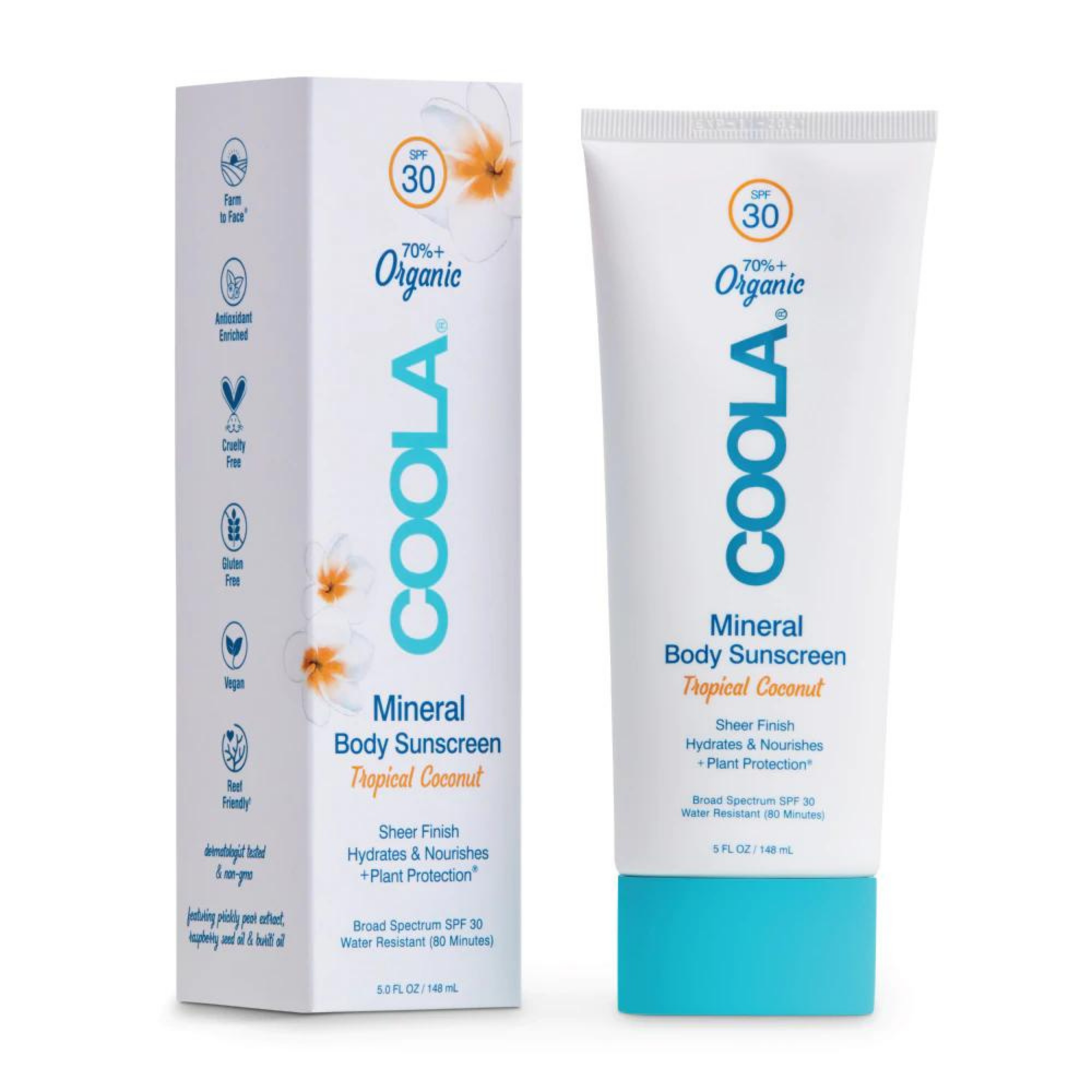 COOLA Suncare SPF30 Tropical Coconut Mineral Body Sunscreen (5.0 fl oz) #10085009