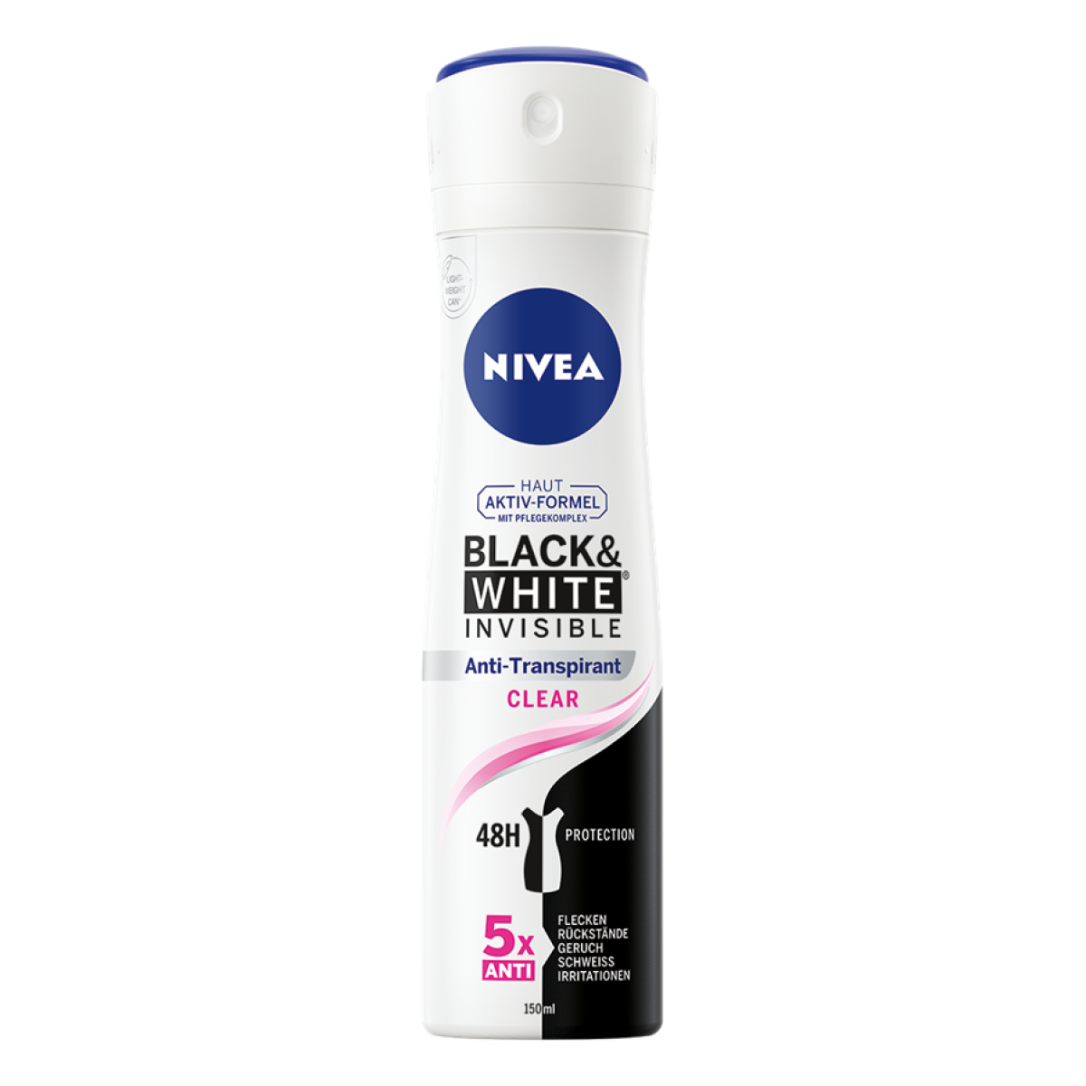 jeans Onbemand nep Nivea Women's Spray B & W Invisible Clear Anti-Perspirant Deodorant (150  ml) – Smallflower