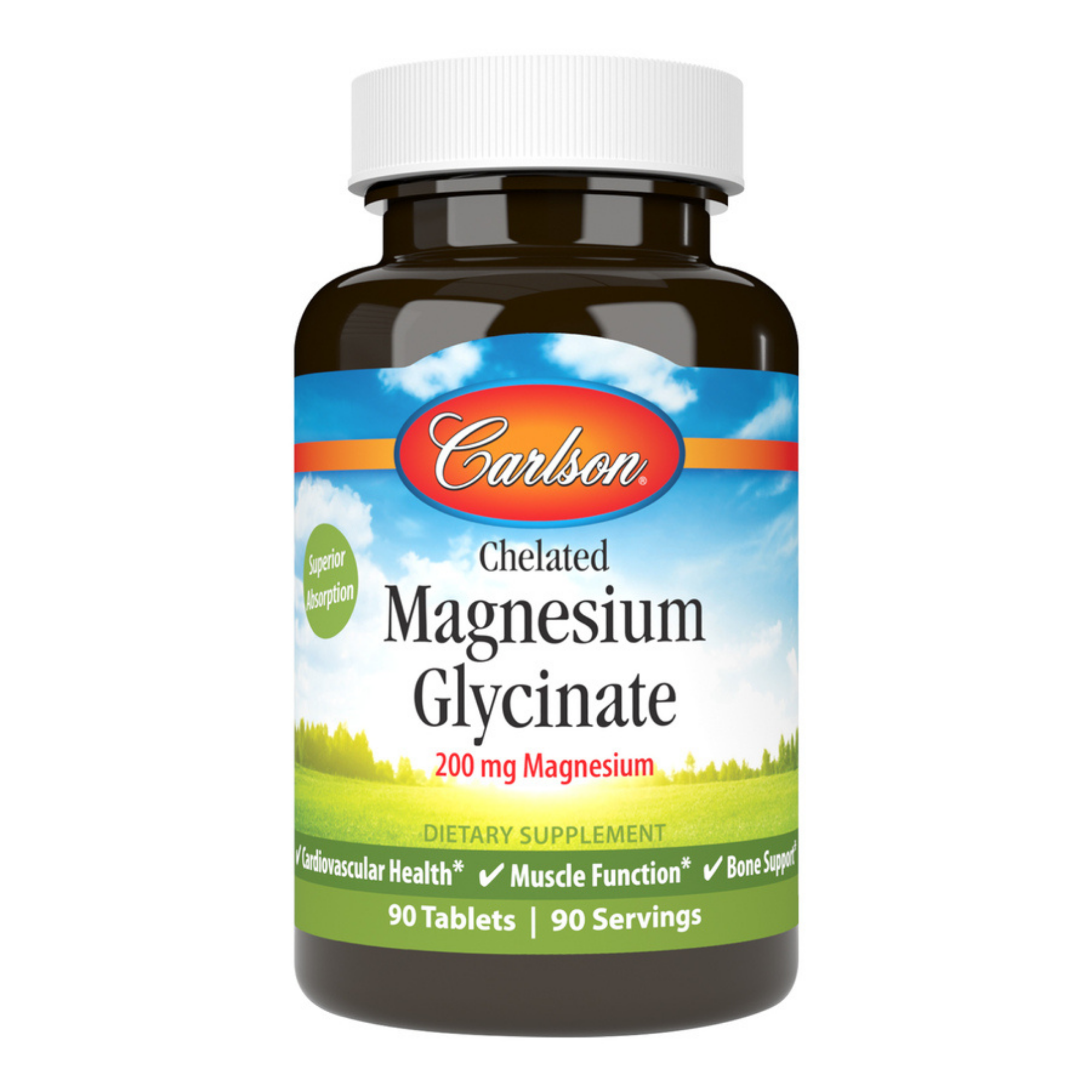 Carlson Chelated Magnesium Glycinate 200mg (90 count) #10064783