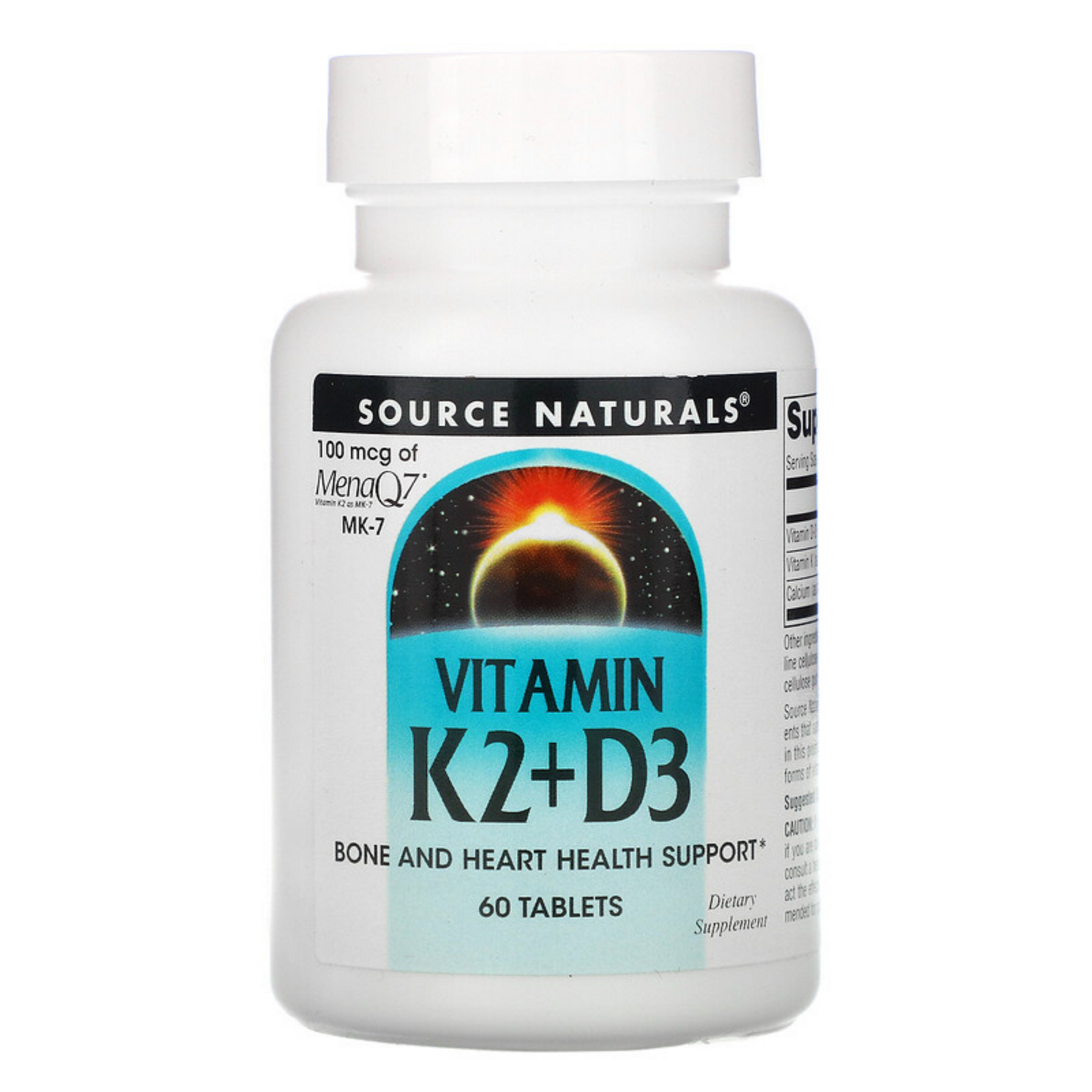 Source Naturals Vitamin K2 + D3 (60 count) – Smallflower