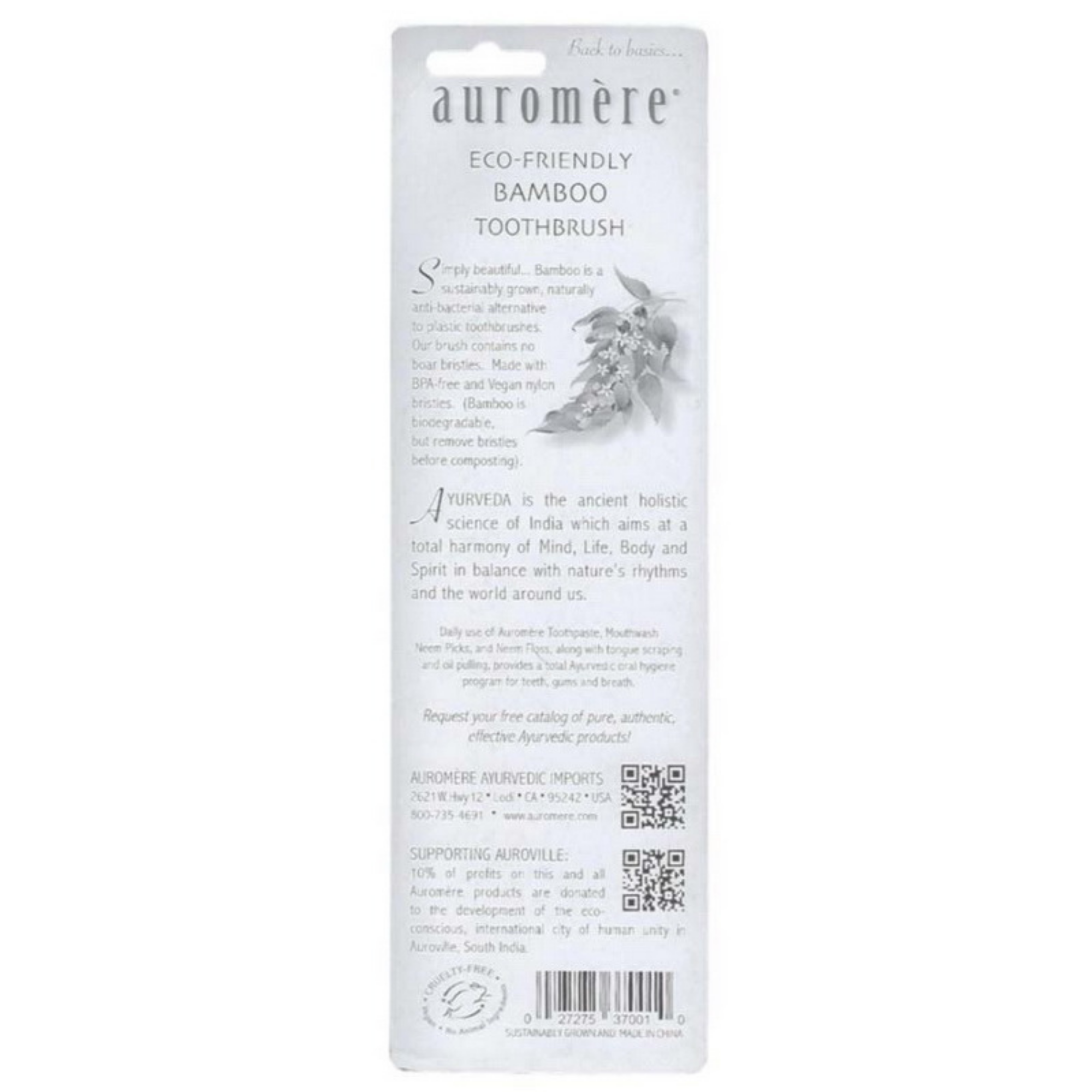 Auromere Bamboo Toothbrush #10084885