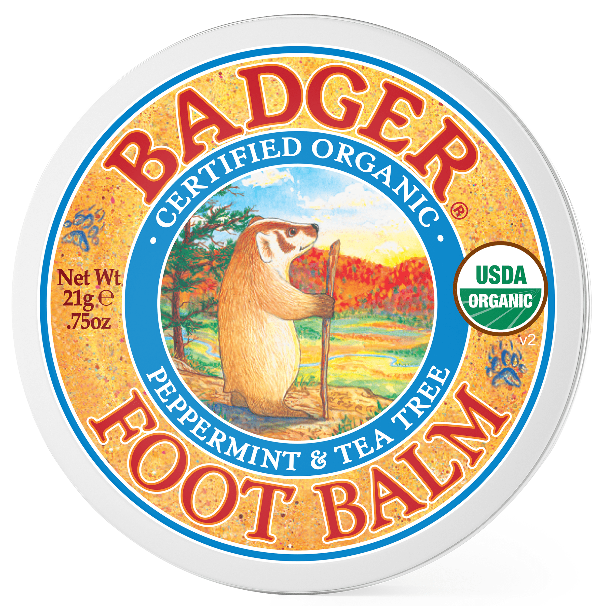 Badger Foot Balm Small Tin (0.75 oz) #20395