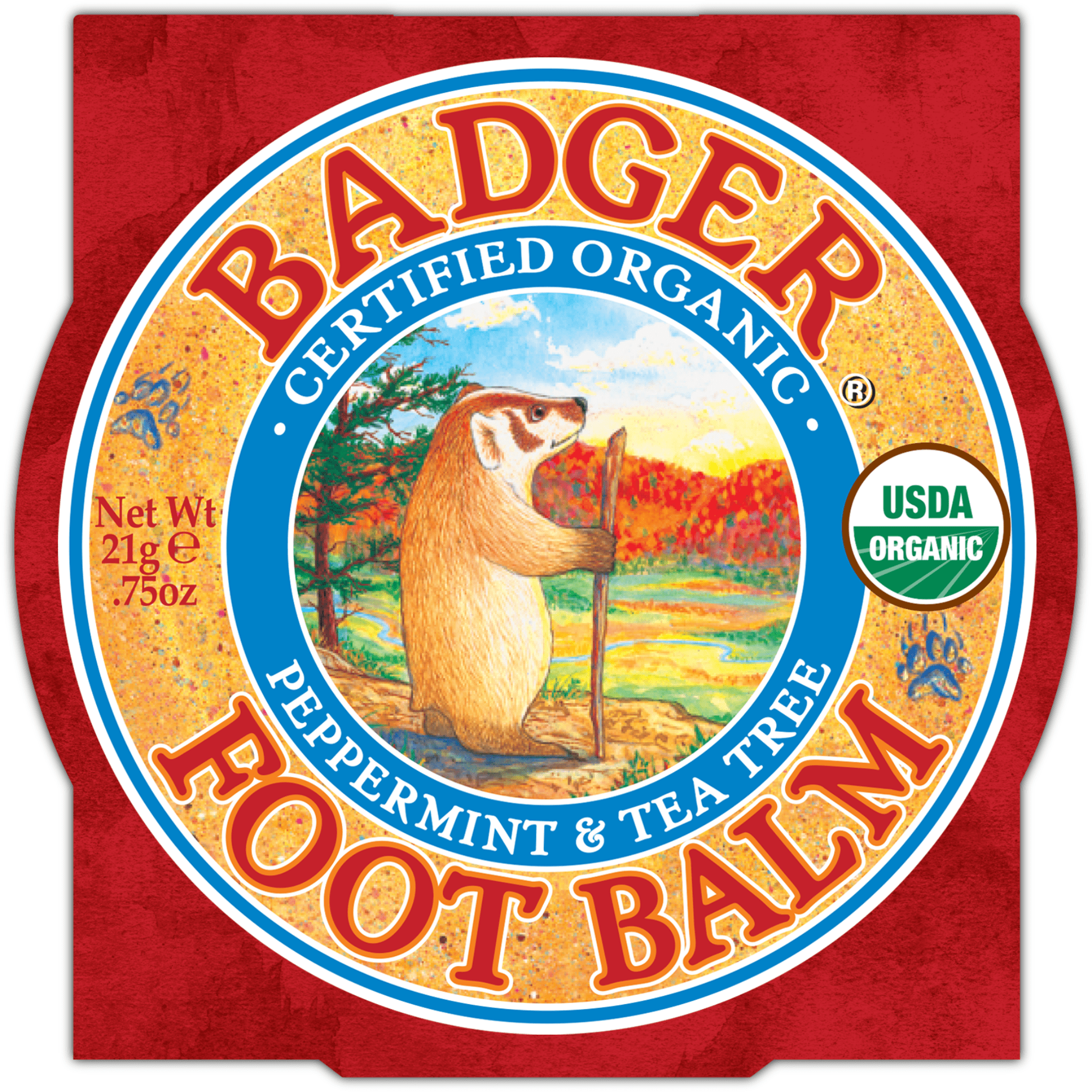 Badger Foot Balm Small Tin (0.75 oz) #20395