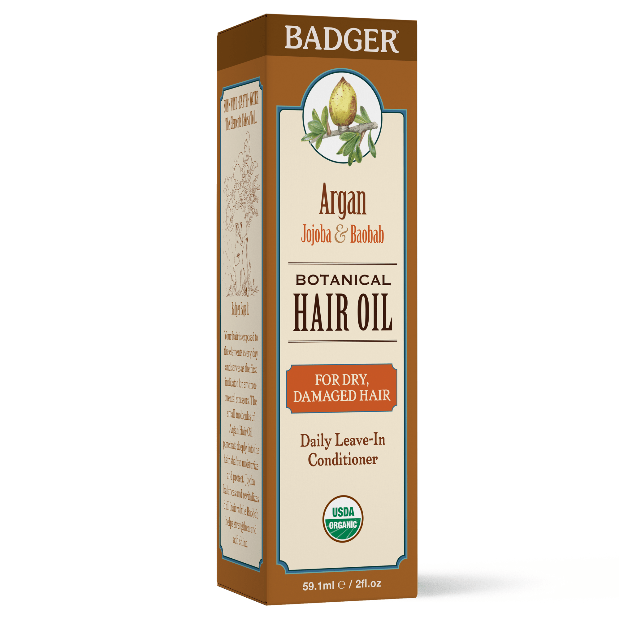 Badger Argan Botanical Hair Oil (2 fl oz) #10069662