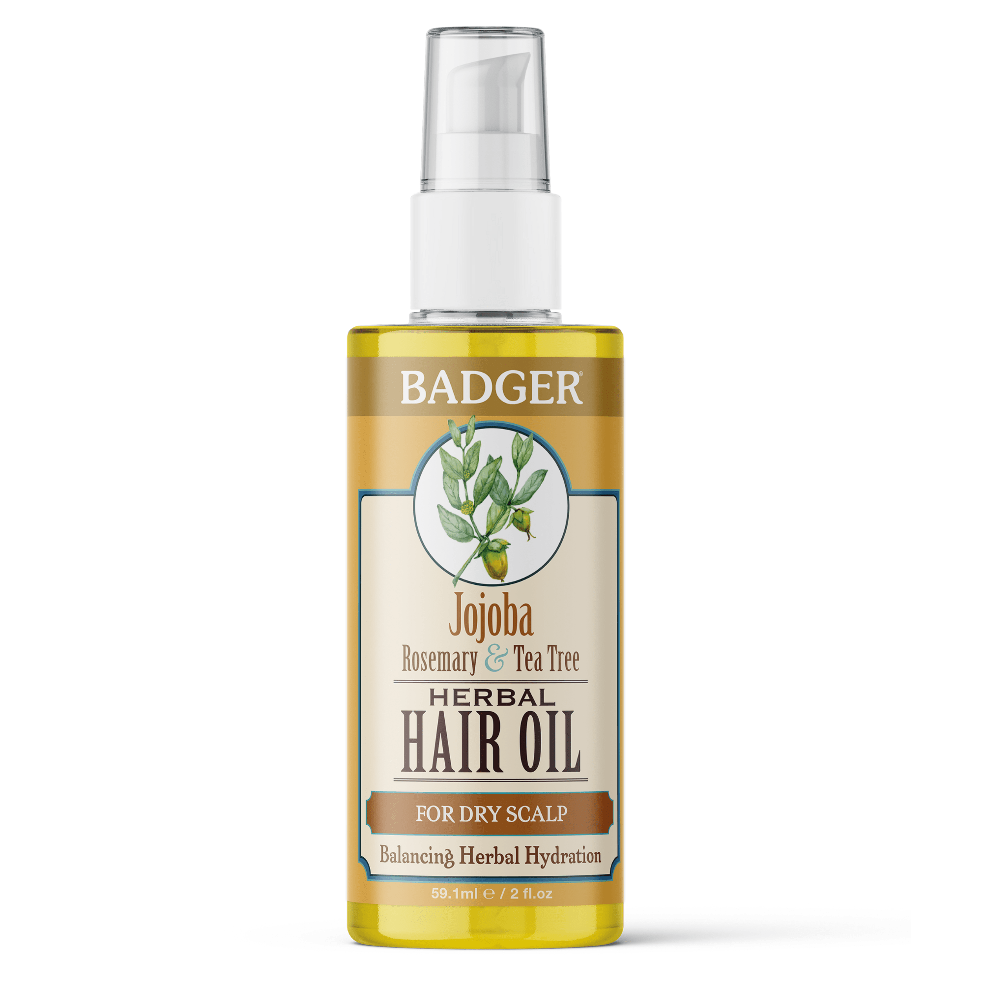 Badger Jojoba Herbal Hair Oil (2 fl oz) #10069663