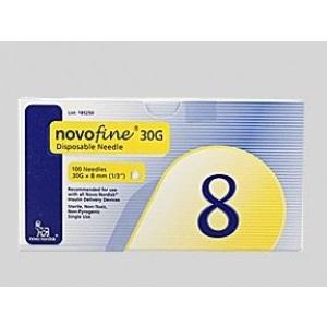 Novofine 30g Tip 100 Needles (No. 8) (0.3 x 8mm)
