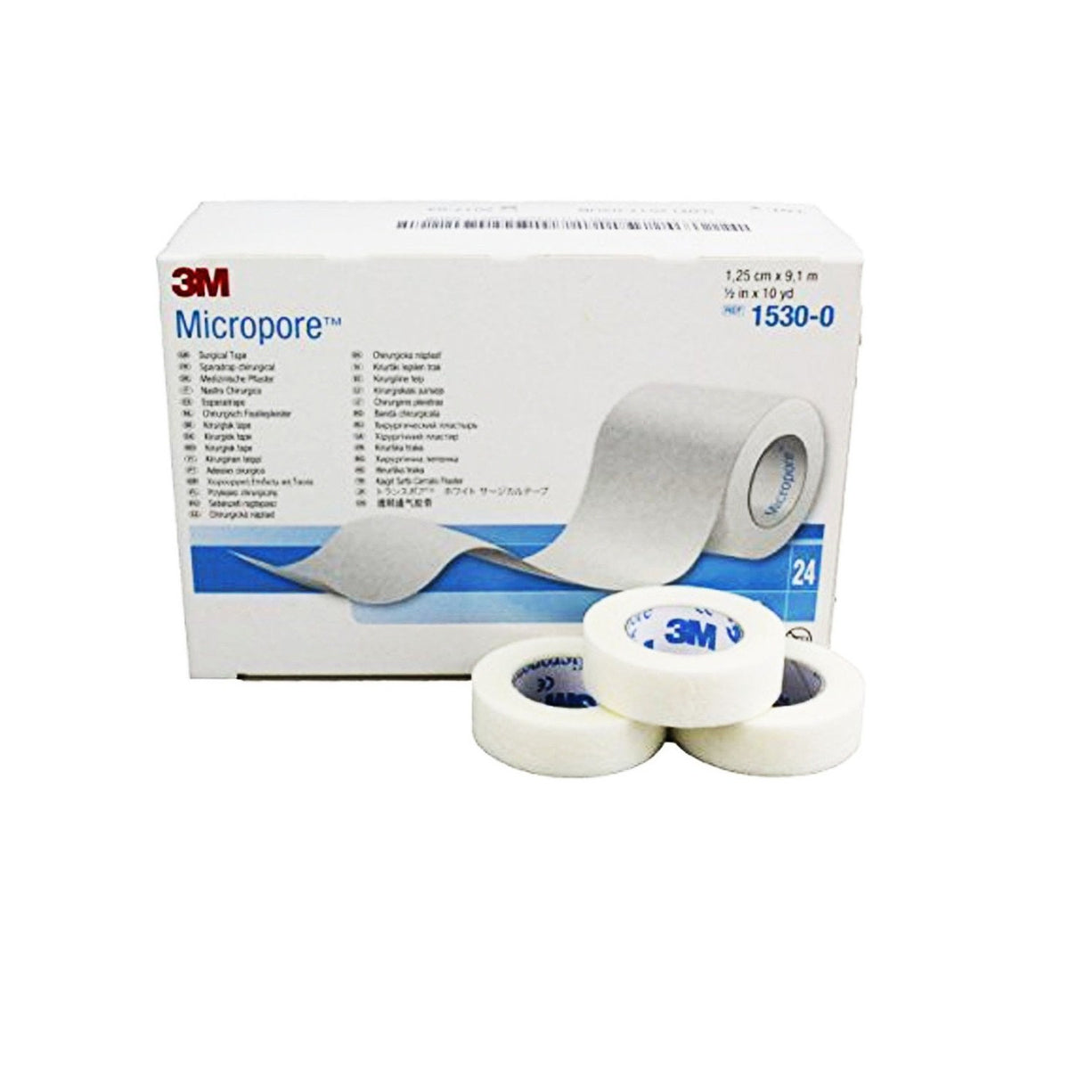 Micropore Surgical Tape 1/2 Inch Paper Tape 1.25 cm x 9.14 m/ 10 Yds