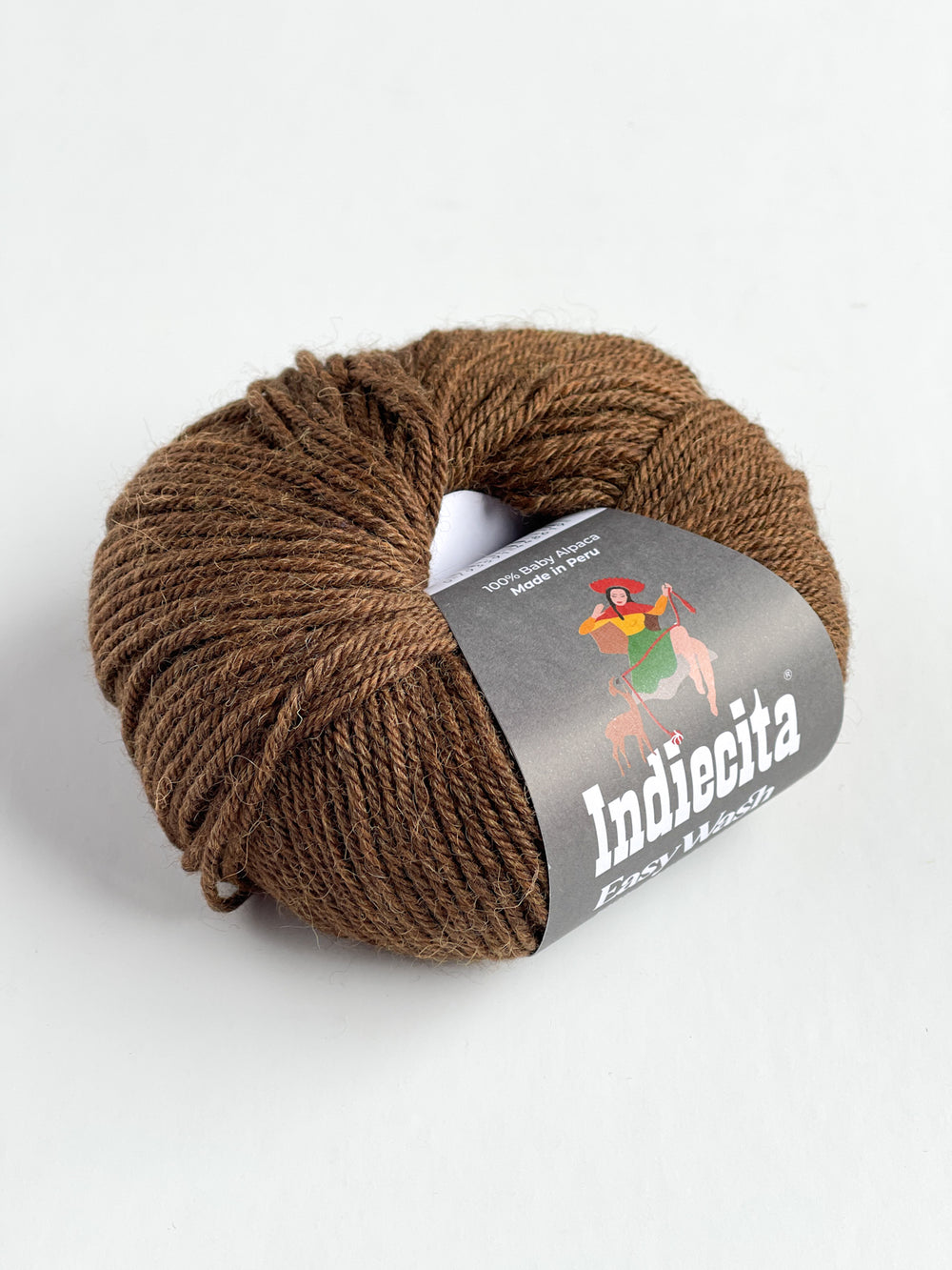 Brown Baby Alpaca Yarn for Crocheting or Knitting/ INDIECITA DK