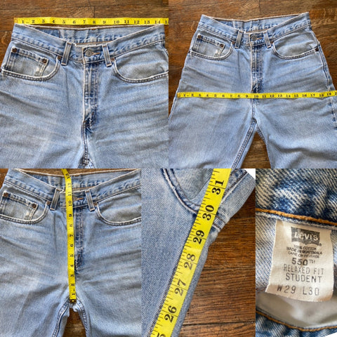 Vintage 550's Student Levi's Jeans “28 “29 “30 – AllVintageDenim