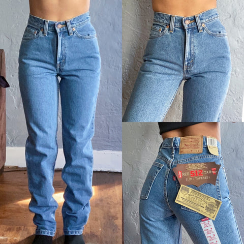 Vintage 90's Deadstock 512 Levi's Jeans “23 “24 – AllVintageDenim