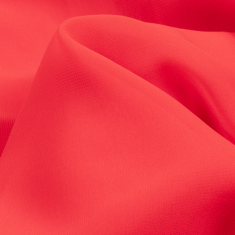 Desire Red Plain Georgette Fabric Fabcurate