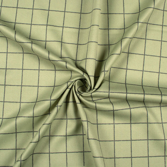 Gingham Fabric - Pistachio Green