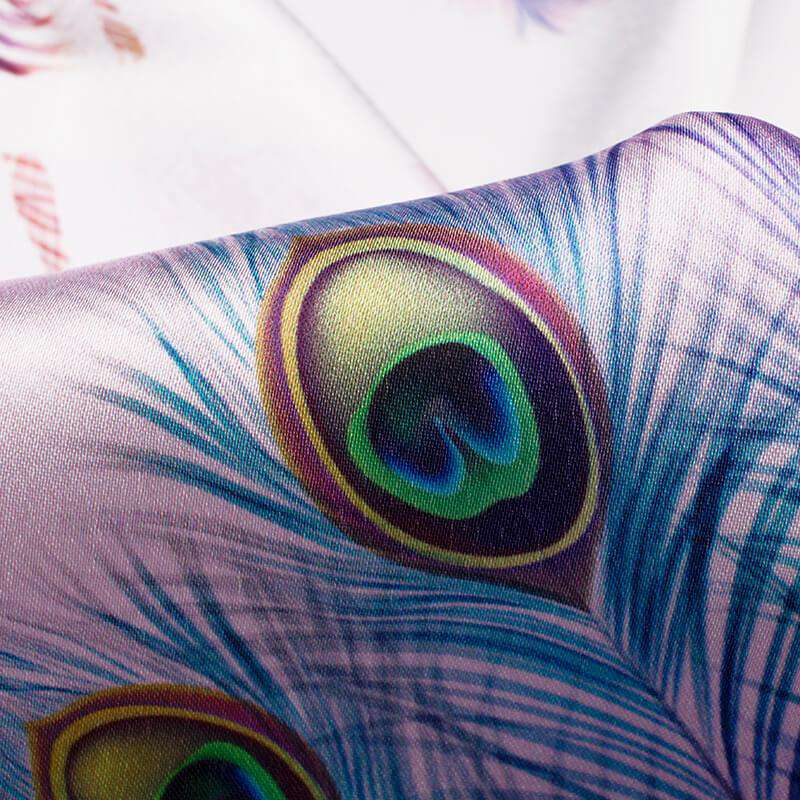 peacock feather design fabric