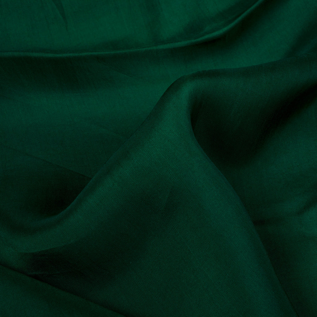 Forest Green Plain Viscose Paper Silk Fabric – Fabcurate