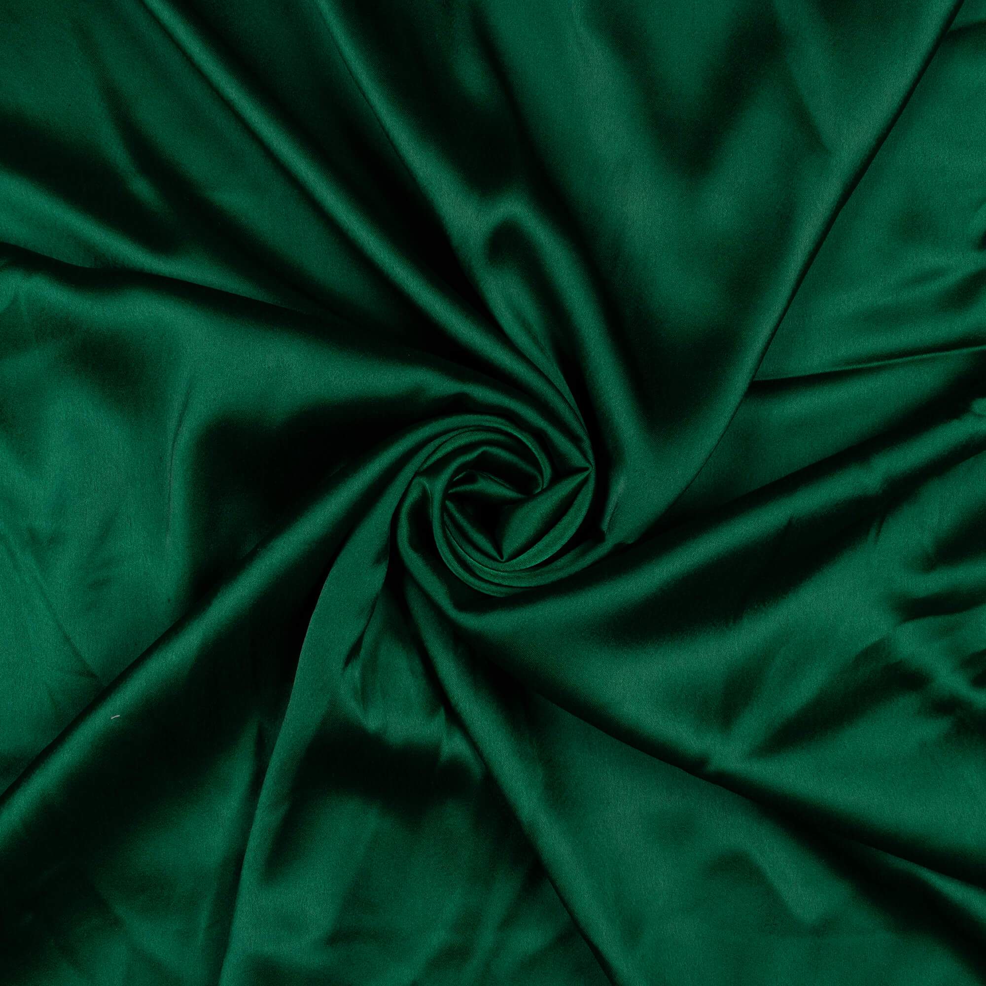 (Cut Piece 0.7 Mtr) Sacramento Green Plain Japan Satin Fabric