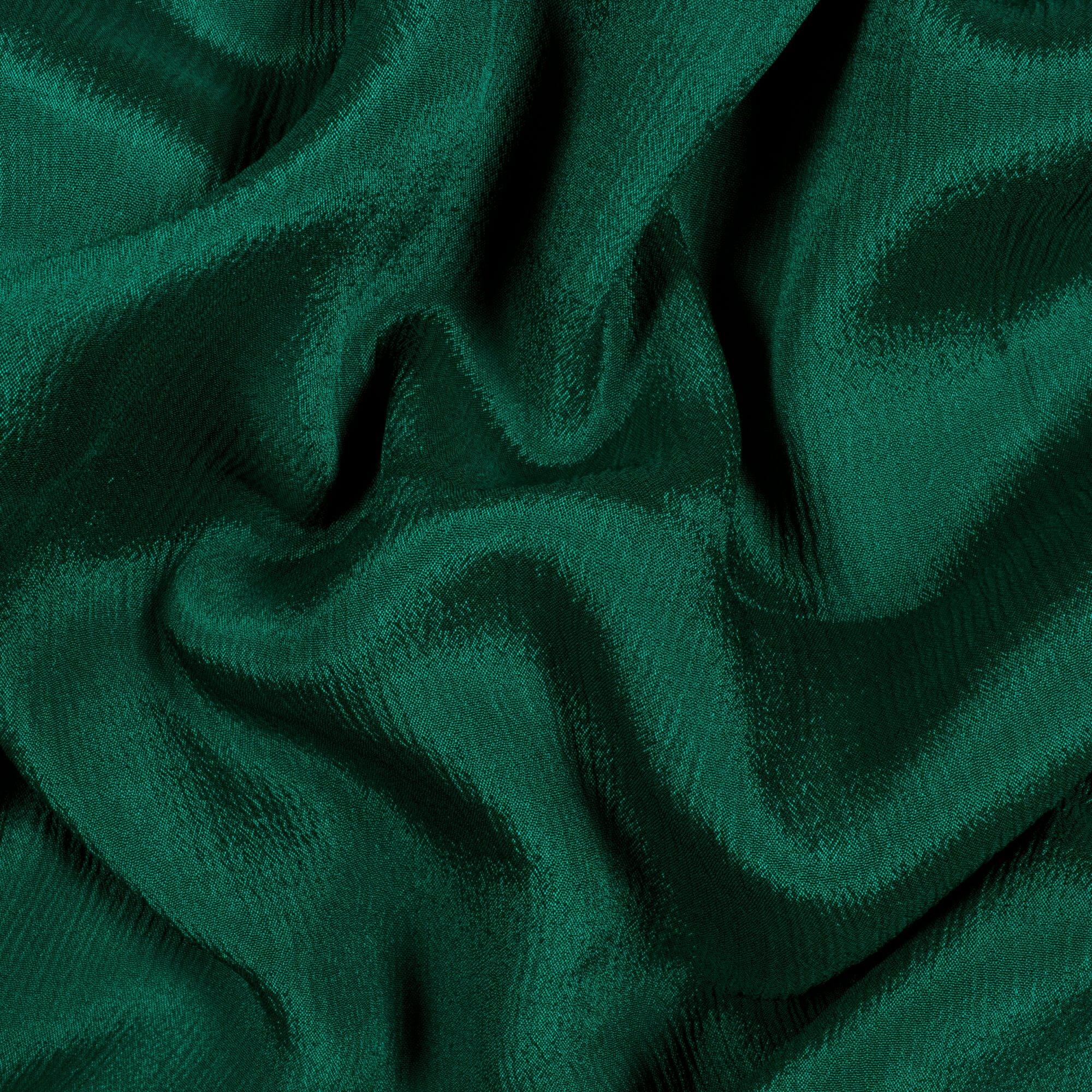 Sacramento Green Plain Viscose Chinnon Chiffon Fabric