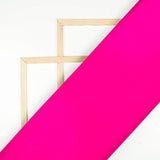 Magenta Pink Plain Neon Crepe Fabric - Fabcurate