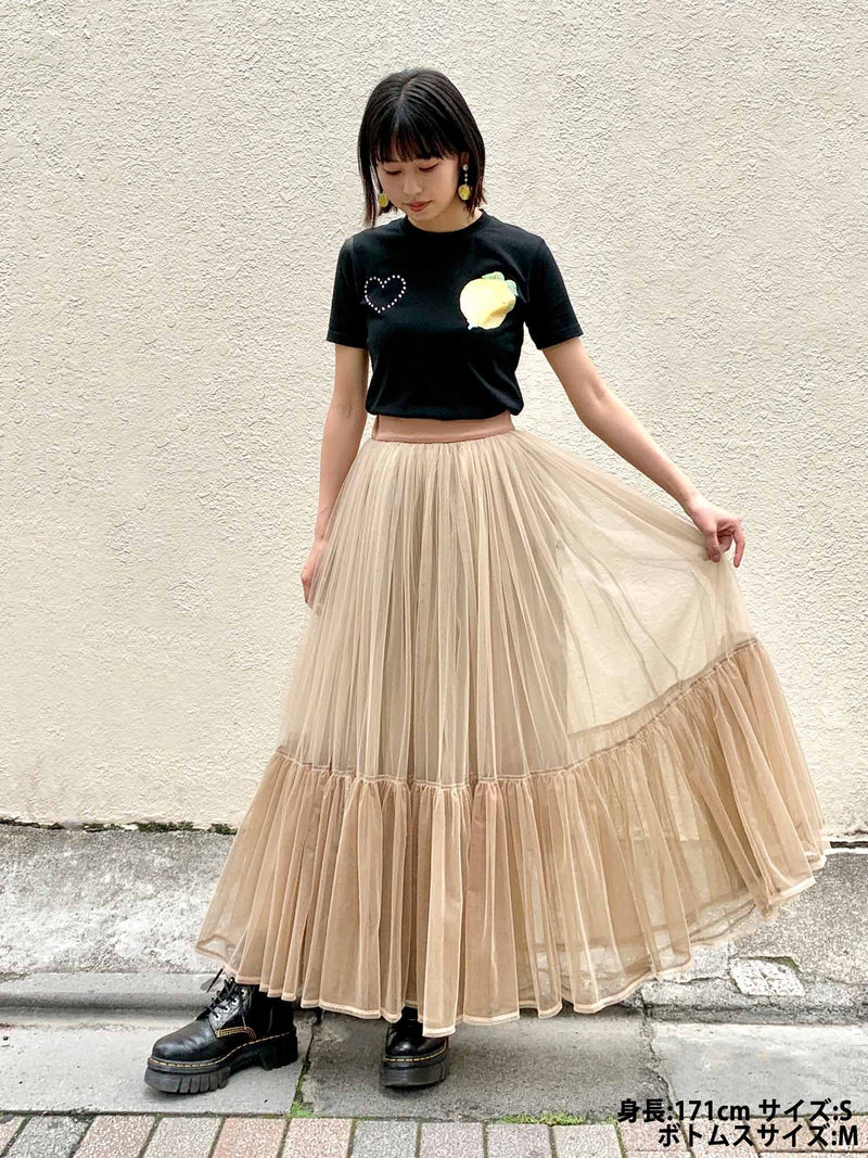 PAMEO POSE パメオ QUEEN SKIRT チュールスカート | regionnitra.sk