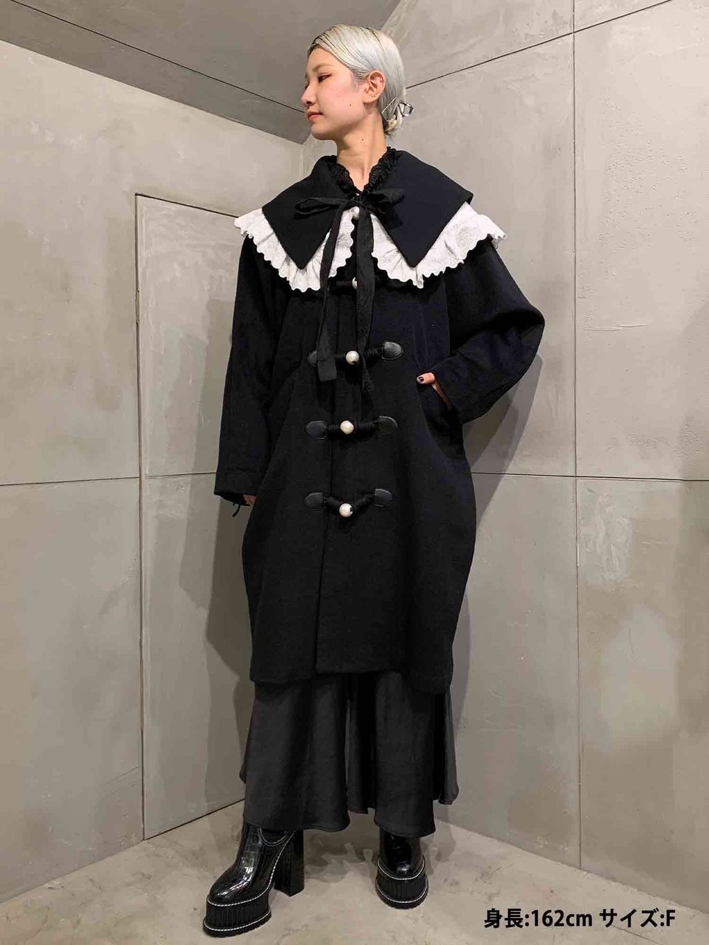 PAMEO POSE Gun Flap コート 19AW ブラック - アウター