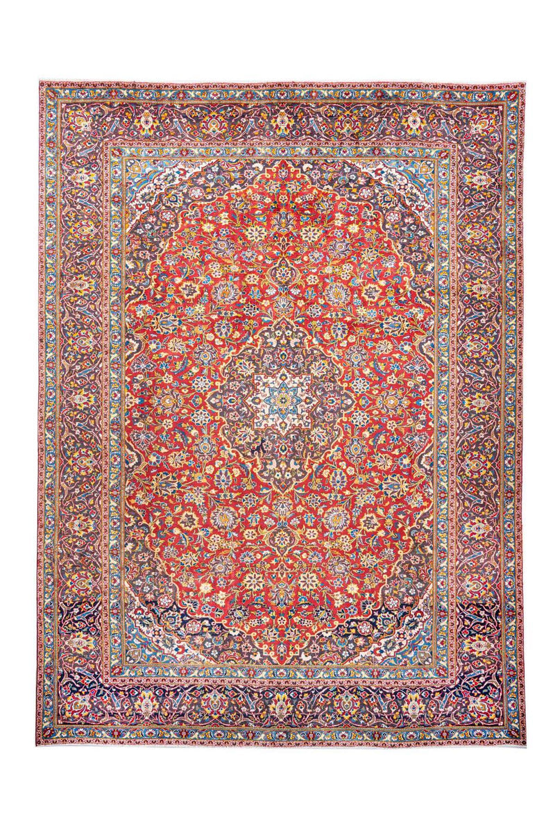 Traditional Vintage Handmade Rug 380X275 CM The Rugs Outlet 