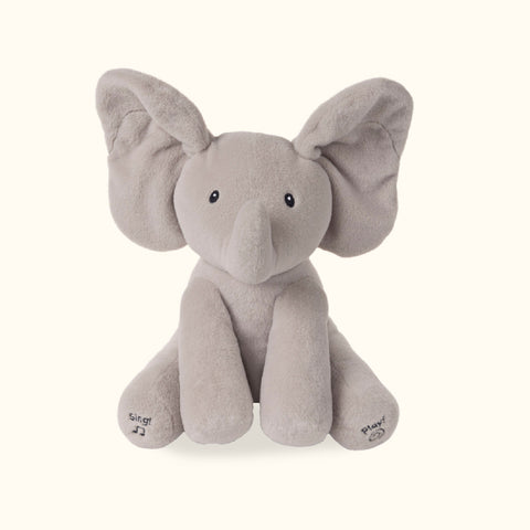 peeking elephant plush toy