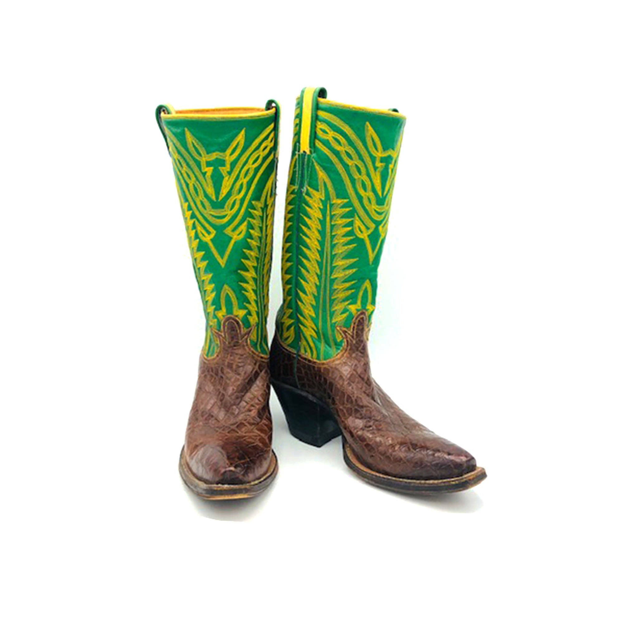 womens yellow cowboy boots