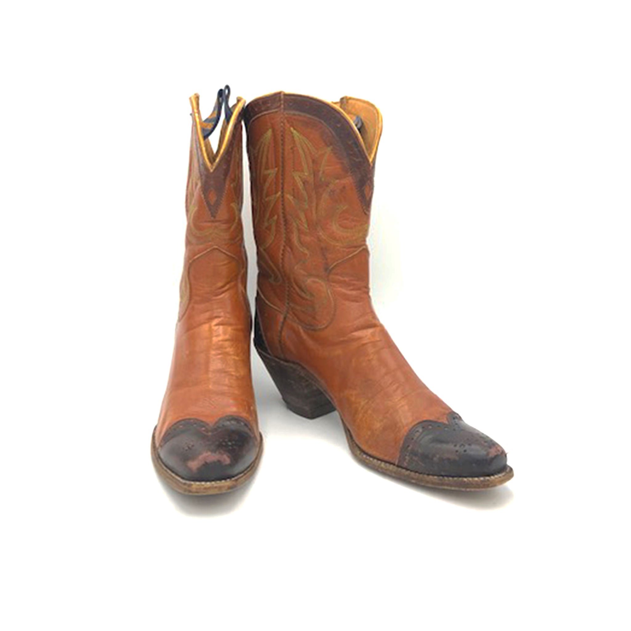 Women's Brown Vintage Hyer Cowboy Boots 