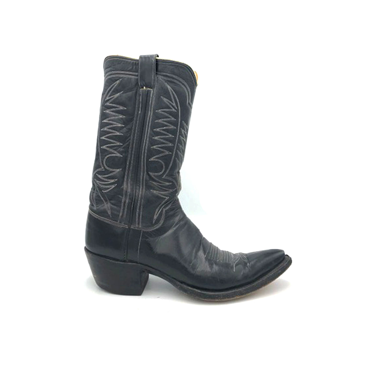 70's Women's Black Vintage ML Leddy Cowboy Boots Size 8.5 – Boot Star USA
