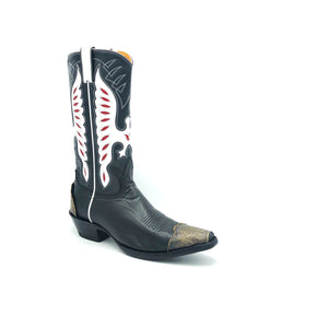 steel toe black cowboy boots