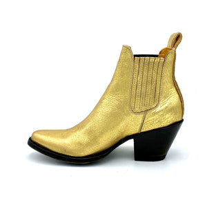 gold chelsea boots womens