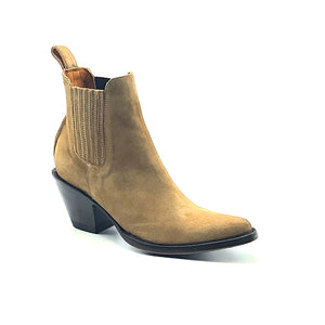 Women's Tan Suede Ankle Boots | Los 