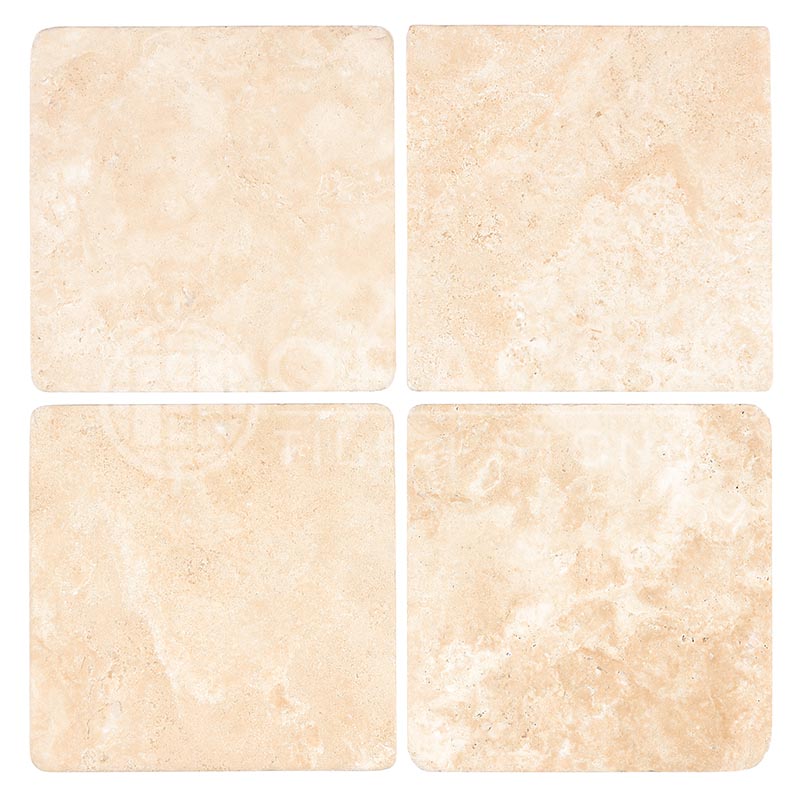 Durango (Mexican) Travertine 6" X 6" Tile Tumbled