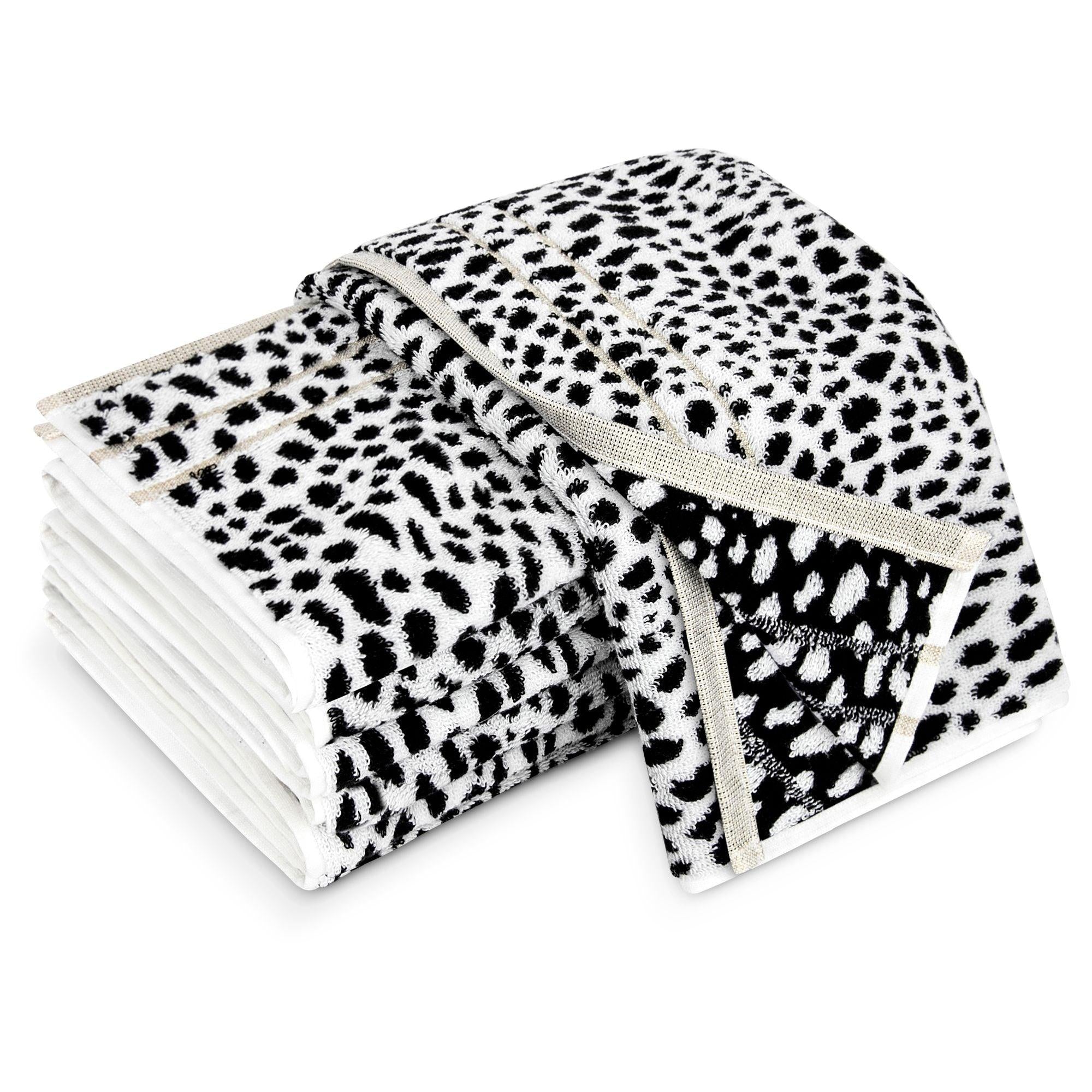 Dazzle Black & White Hand Towel