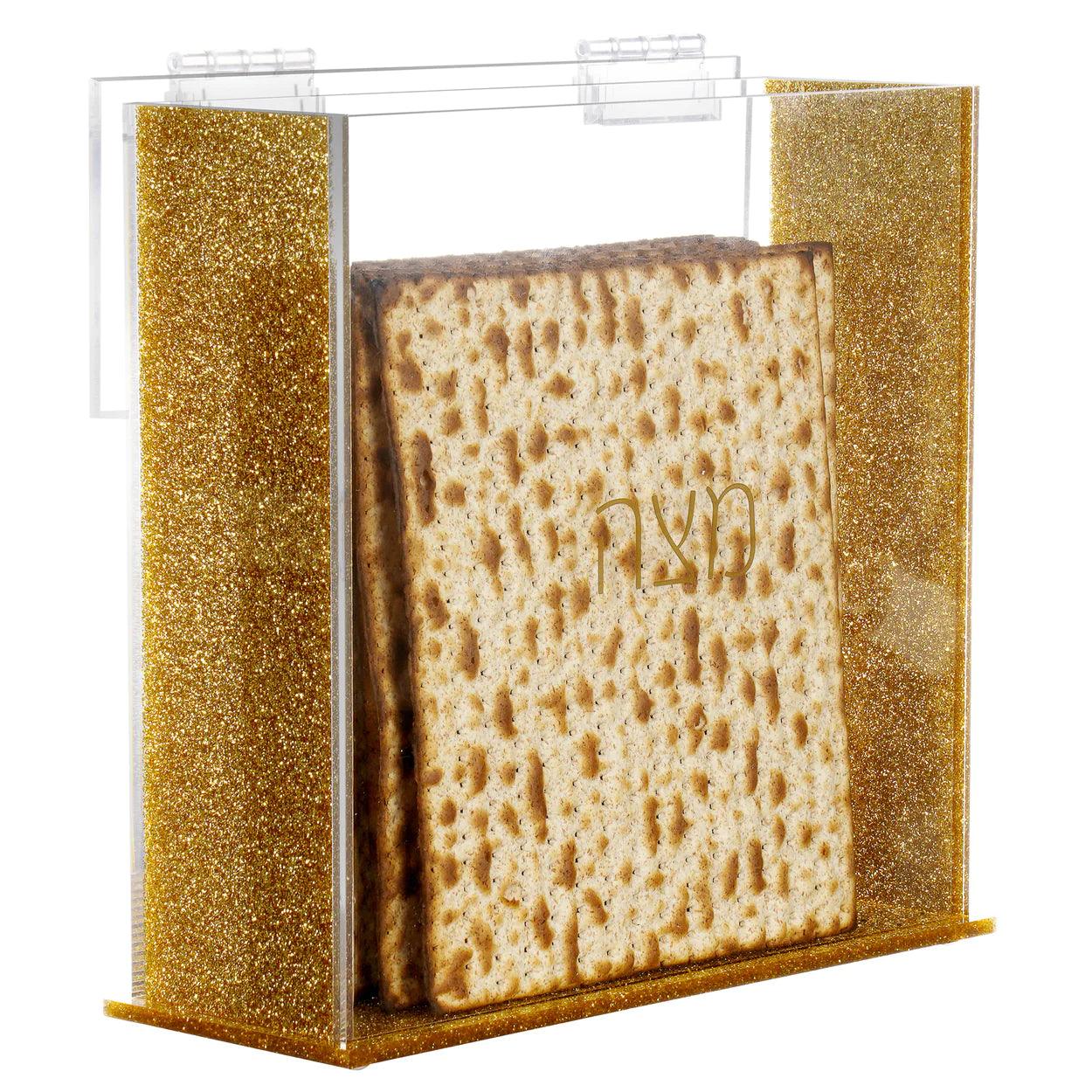 Lucite Matzah Box for Square Matzos