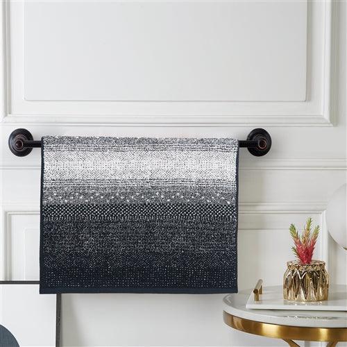 Honeycomb Hand Towel Black