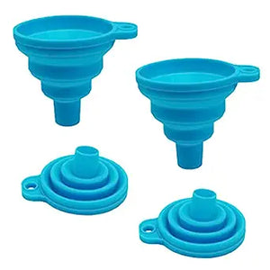 Collapsible Silicone Refill Funnel - From Here to Home Essentials - Silicone Funnel Collapsible