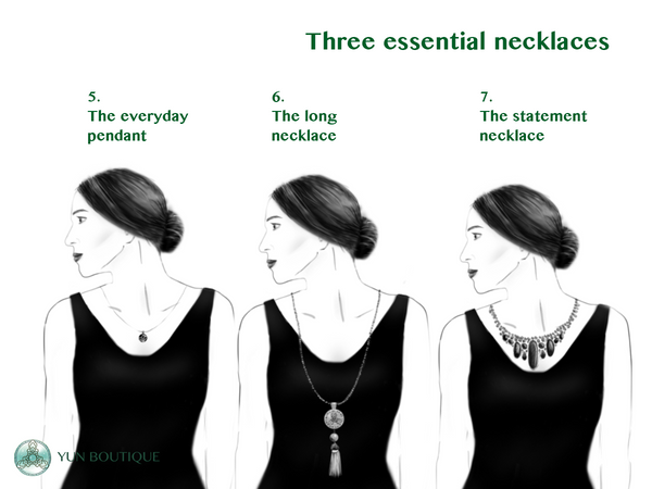 The three essential necklace types (Christine Lin/Yun Boutique)