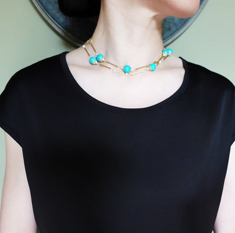 Yun Boutique The Nine Turquoise Necklace
