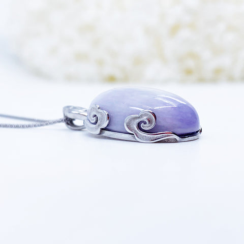 Yun Boutique Purple Jadeite Pendant Neckalce