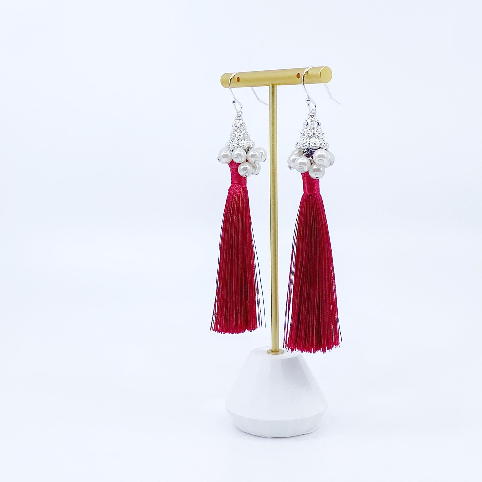 Red Silk Tassel Short | Asian Boutique Jewelry New York | Yun Boutique