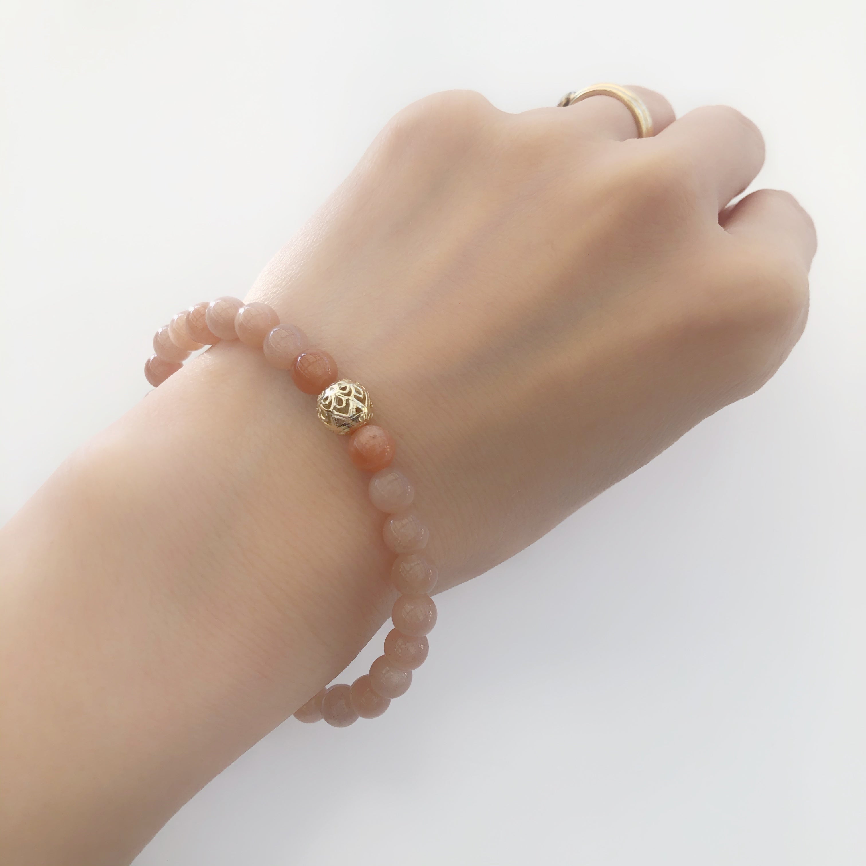 Sunstone Lotus Bracelet