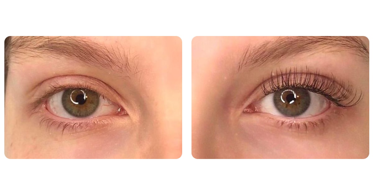 doll eye hybrid lashes