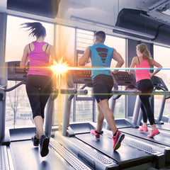 People running on treadmills