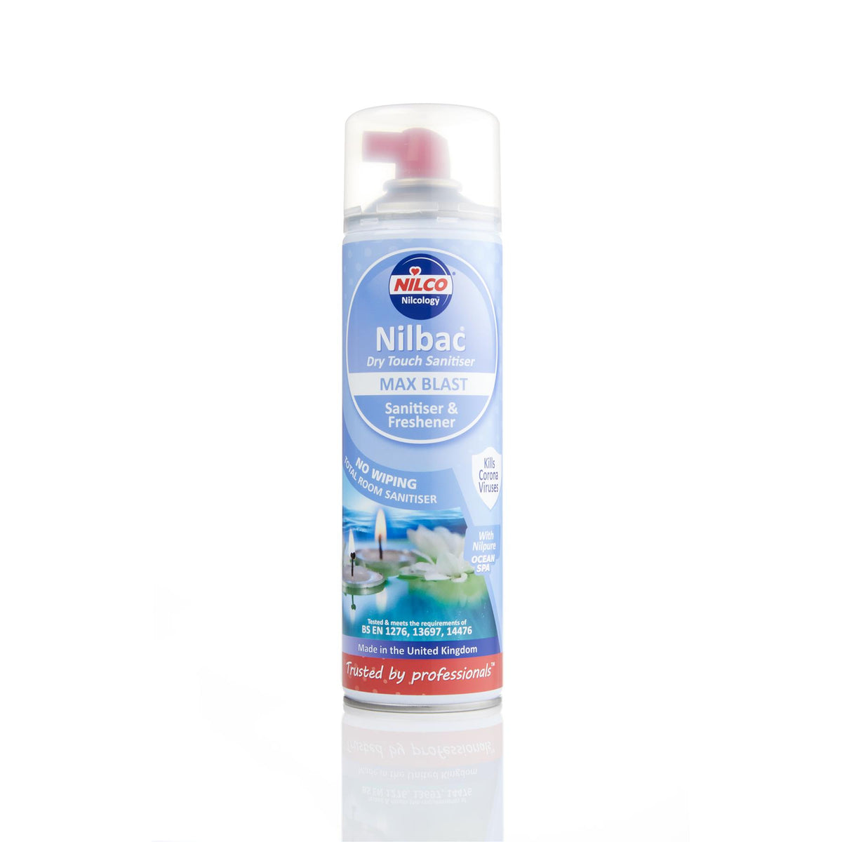 Nilco Nilbac® Max Blast Dry Touch Sanitiser 500ml - Ocean Spa – Nilco UK