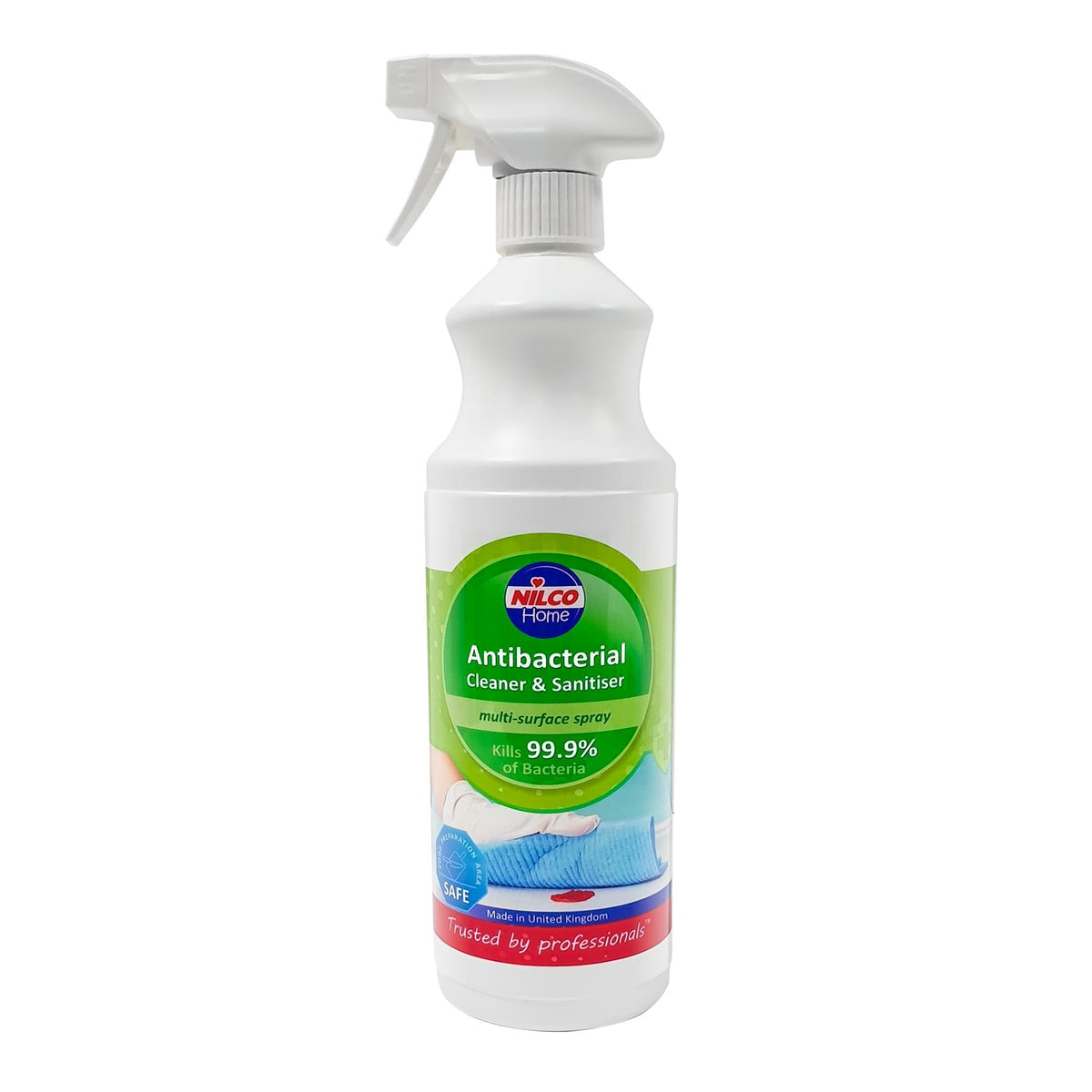 Nilco Antibacterial Cleaner And Sanitiser Multi-Surface Spray - 1L ...