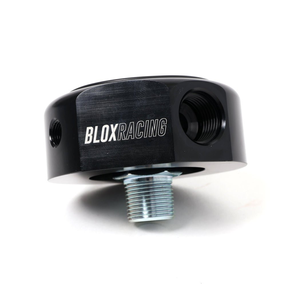 BLOX Racing LS VTEC Kit Oil Adapter Block, Fittings, Hose Assembly - Honda B-Series