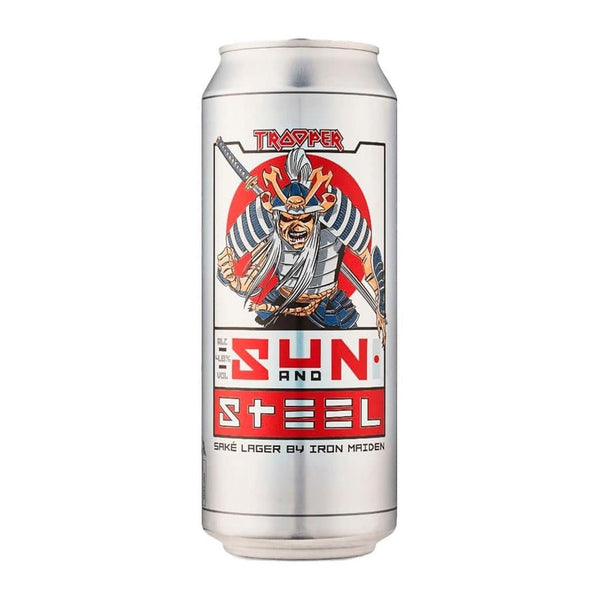 Cerveja Inglesa Trooper Sun and Steel Lager Lata 500ml - Bebelier