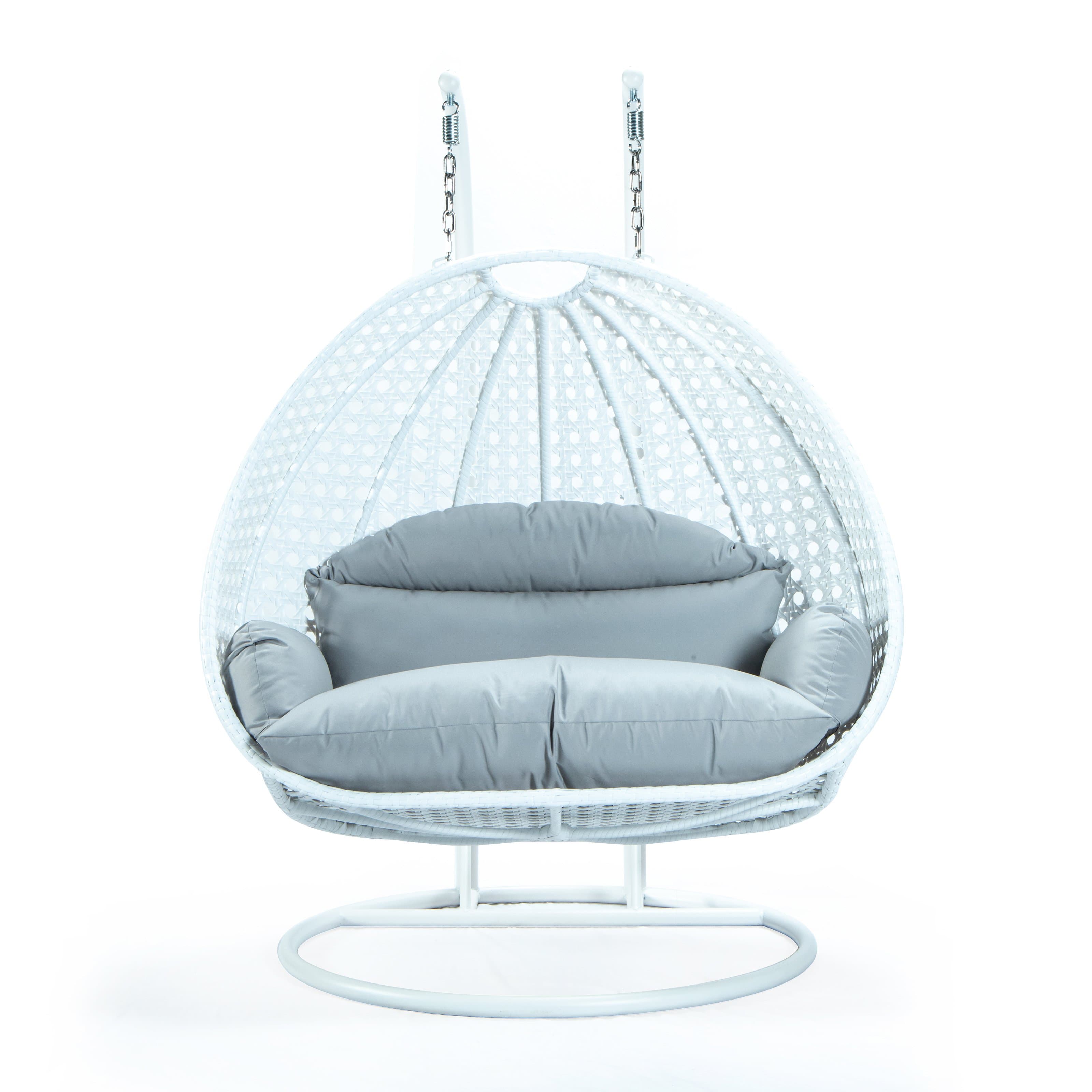 white double hanging chair