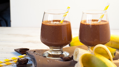 banana cacao smoothie recipe healthy breakfast vegan